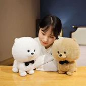 Bichon Frise Peluş Oyuncak Bebek - Kahverengi 25cm - 8