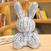 Tavşan Peluş Oyuncak Bebek - Yeşil, Gözlü, 32cm thumbnail 4