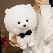 Bichon Frise Peluş Oyuncak Bebek - Kahverengi 25cm - 11