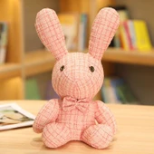 Tavşan Peluş Oyuncak Bebek - Yeşil, Gözlü, 32cm thumbnail 9