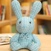 Tavşan Peluş Oyuncak Bebek - Yeşil, Gözlü, 32cm thumbnail 1