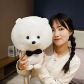 Bichon Frise Peluş Oyuncak Bebek - Kahverengi 25cm - 6