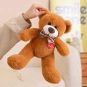 Çilek Aşkı Peluş Oyuncak Ayı - Bez Çanta - 35cm - 6