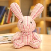 Tavşan Peluş Oyuncak Bebek - Yeşil, Gözlü, 32cm thumbnail 7