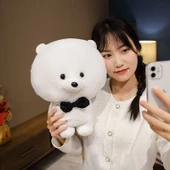 Bichon Frise Peluş Oyuncak Bebek - Kahverengi 25cm - 10