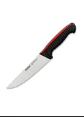 Pirge Pro 2002 Süper Tutuş Kasap Bıçağı No:0 12.5 cm Çift Renkli Kanallı Kırmızı-Siyah 31380 - 2