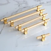 Mobilya Çekmece Mutfak Dolabı Dolap Kulpları Kulbu Altın Gold Metal Kulp 128 mm Tırtıklı Desen thumbnail 2