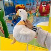 Peluş Ördek Çanta - Beyaz - 30cm - 2