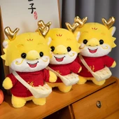 30cm Peluş Ejderha Oyuncak - Çiçek Desenli Yeşil Kazaklı thumbnail 5