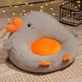 Büyük Kaz Peluş Çocuk Koltuğu - Gri - Büyük Boy - 1
