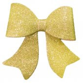 Gold Renk Simli Eva Küçük Fiyonk 12 cm - 1