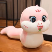 Pembe Yılan Peluş Oyuncak - 110cm - 1
