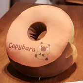 Kapi̇bara Buz İpek Uyku Yastığı - Yuvarlak Gözlü 28x28x22cm thumbnail 4