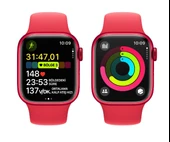 APPLE Watch Series 9 GPS MRXH3TU/A 41 mm PRODUCT(RED) Alüminyum Kasa ve (PRODUCT)RED Spor Kordon - M/L (Apple Türkiye) - 3