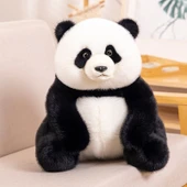 Oturan Panda Peluş Oyuncak - Resim Rengi - 35cm thumbnail 1
