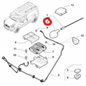 Fiat Scudo  Anten Dibi Tabanı     (51718857) - 4