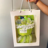 Peluş Uzaylı Buketi - Küçük Boy Chanel Tarzı - 32x20cm - 7