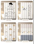 Su Geçirmez Küf Önleyici Banyo Duş Perdesi - 180x180cm - Turuncu thumbnail 7