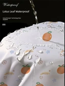 Su Geçirmez Küf Önleyici Banyo Duş Perdesi - 180x180cm - Turuncu thumbnail 9