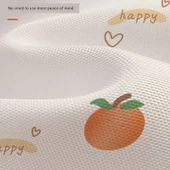 Su Geçirmez Küf Önleyici Banyo Duş Perdesi - 180x180cm - Turuncu thumbnail 4