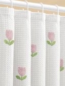 Su Geçirmez Polyester Duş Perdesi Seti - Küçük Ayı 150x200cm + 100-170cm Duş Perdesi Borusu - 2