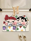 Şirin Crayon Xiaoxin Banyo Paspası 60x90cm - Moda Desenli - Kabarcık Temalı - 3