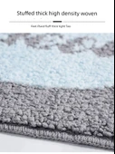 2'li Emici Banyo Paspası Seti - 38x58 + 48x78 cm - HOME Desenli - 10