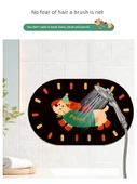 Çizgi Film Köpek Desenli Emici Banyo Paspası 45x75cm - Köpek Kurabiyeleri - 3