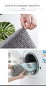 2'li Emici Banyo Paspası Seti - 38x58 + 48x78 cm - Kedi Pati Desenli - 12