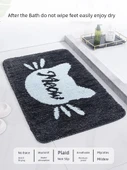 2'li Kaymaz Banyo Paspası Seti - 38x58 ve 48x78 cm - Kedi Pati Desenli - 3
