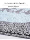2'li Kaymaz Banyo Paspası Seti - 38x58 ve 48x78 cm - HOME Desenli - 5