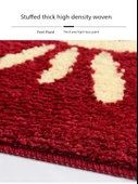 2'li Kaymaz Banyo Paspası Seti - 38x58 ve 48x78 cm - HOME Desenli - 10