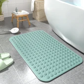 Kaymaz PVC Banyo Paspası - 36cm x 70cm - Yeşil - Masajlı - 5
