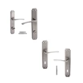 Oda Kapı Kolu ( 5 Takım ) + Wc Banyo Kapı Kolu ( 2 Takım ) Sağa Sola Uygun Tuvalet Kapı Kolu Seti thumbnail 5