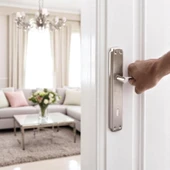 Oda Kapı Kolu ( 5 Takım ) + Wc Banyo Kapı Kolu ( 2 Takım ) Sağa Sola Uygun Tuvalet Kapı Kolu Seti thumbnail 6