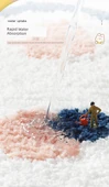 Çizgi Film Desenli Emici Banyo Paspası - 50x80cm - Pembe Beyaz Tavşan - 11