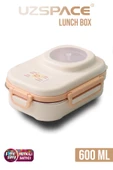 Uzspace 600 ML Çorba Kaseli-Çelik Kaşık Çatallı Paslanmaz Çelik Bento Lunch Box Yeni Nesil Sefer Tası-FFLBOX8021600 - 21