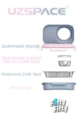 Uzspace 600 ML Çorba Kaseli-Çelik Kaşık Çatallı Paslanmaz Çelik Bento Lunch Box Yeni Nesil Sefer Tası-FFLBOX8021600 - 11