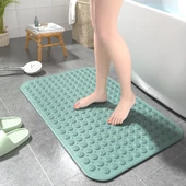 Kare Çevre Dostu Vantuzlu Banyo Paspası - 40x100cm Koyu Mavi - 2