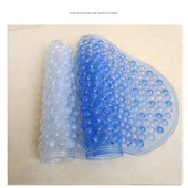 Kaymaz Banyo Paspası - Vantuzlu - [69x38cm] Büyük Baloncuklu Şeffaf Mavi thumbnail 12