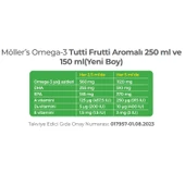 Möllers Omega 3 Tutti Frutti Aromalı Balık Yağı 150 ml - 2