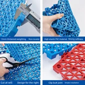 30x30 Gri Su Yalıtımlı Drenajlı Banyo Halısı - 15mm - 5