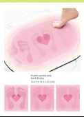60x90cm Diatomit Banyo Paspası - Sakura Polen - 10
