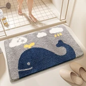 Çizgi Film Desenli Emici Banyo Paspası 50x80cm - Mutlu Dolaşma - 1