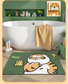 Çizgi Film Tombul Kaplan Kaymaz Emici Banyo Paspası - 40X60cm - Tombul Kaplan ile - 12