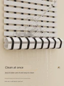 Kaymaz Banyo Paspası - Düşme Önleyici - Kalınlaştırılmış - 43x61cm - Siyah - 5