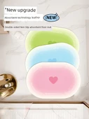 45x65cm Diatomit Banyo Paspası - Taze Yeşil - 4