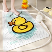 Kaymaz Banyo Paspası - Küçük Sarı Ördek - 40x70 cm - Özgür Olma Desenli - 1