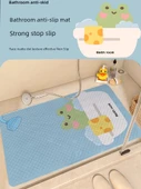 Çizgili Diatomit Kaymaz Banyo Paspası - 40x70cm - Yıkanan Kurbağa - 8