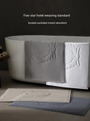 Pamuklu Banyo Paspası - Kaymaz - 50cm x 75cm - Aytaşı Kahverengi 1 - 4